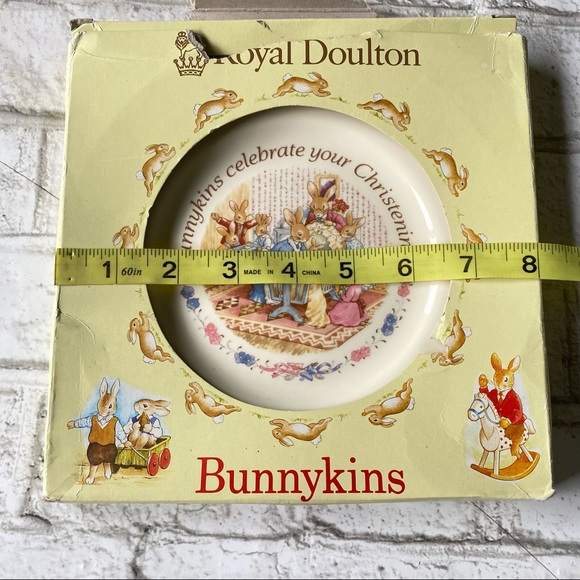 Royal Doulton Bunnykins Christening Plate‎ - Picture 8 of 9